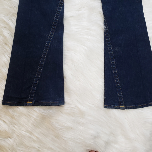 True Religion Joey Stretch Dark Wash Flare Jeans - Picture 7 of 8